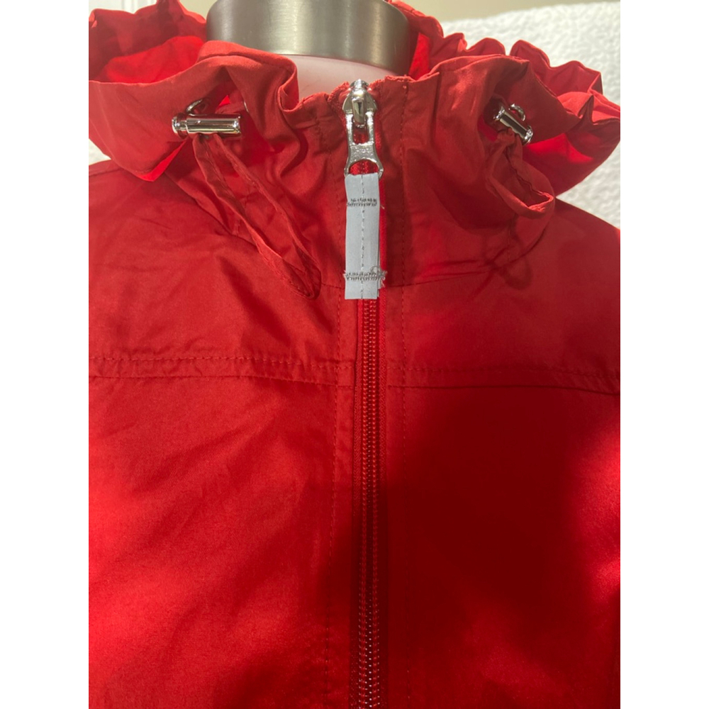 Jones New York Red Packable Rain Jacket Parka Windbreaker | Street Style Size L - Picture 7 of 15